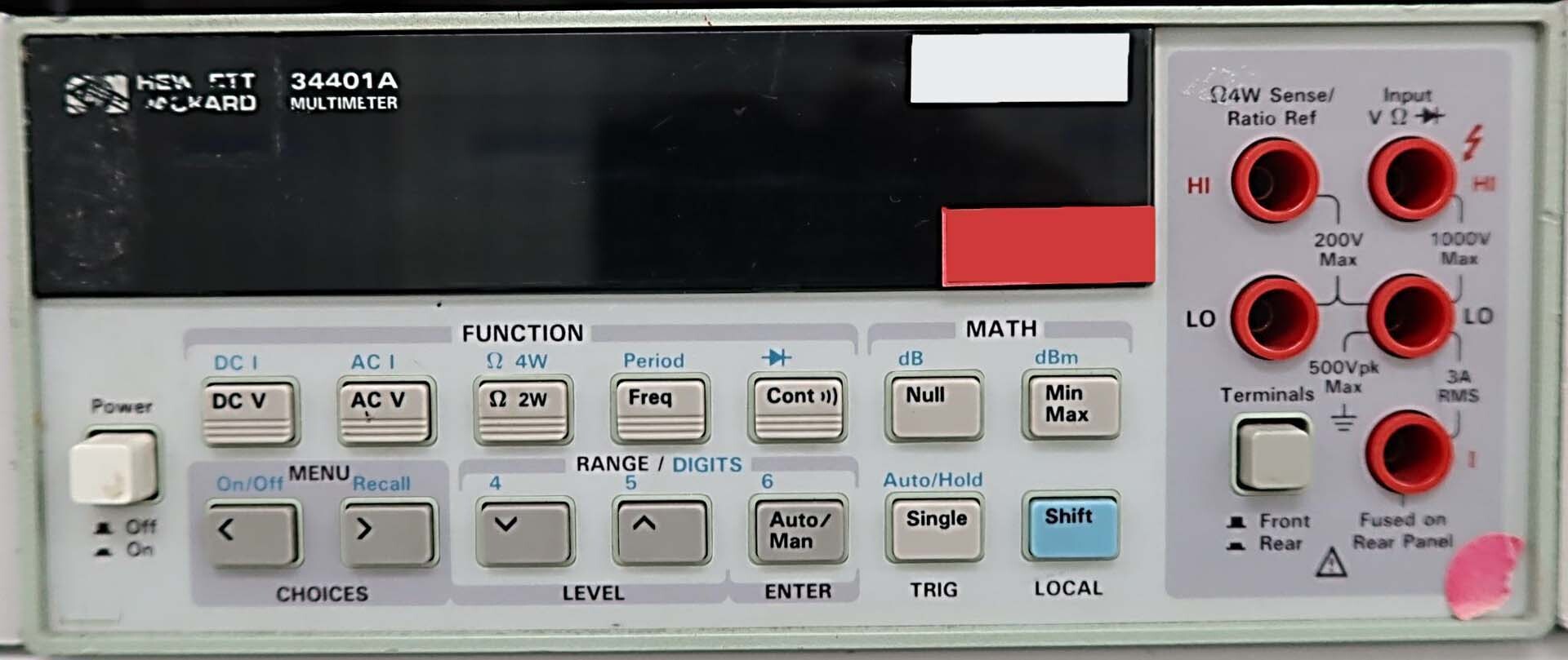 圖為 已使用的 AGILENT / HP / HEWLETT-PACKARD / KEYSIGHT 34401A 待售