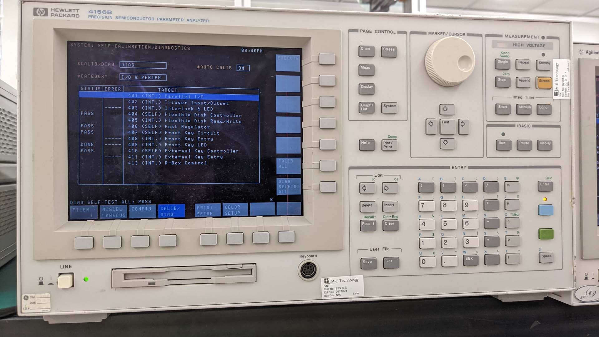 AGILENT / HP / HEWLETT-PACKARD / KEYSIGHT 4156B Electronic Test