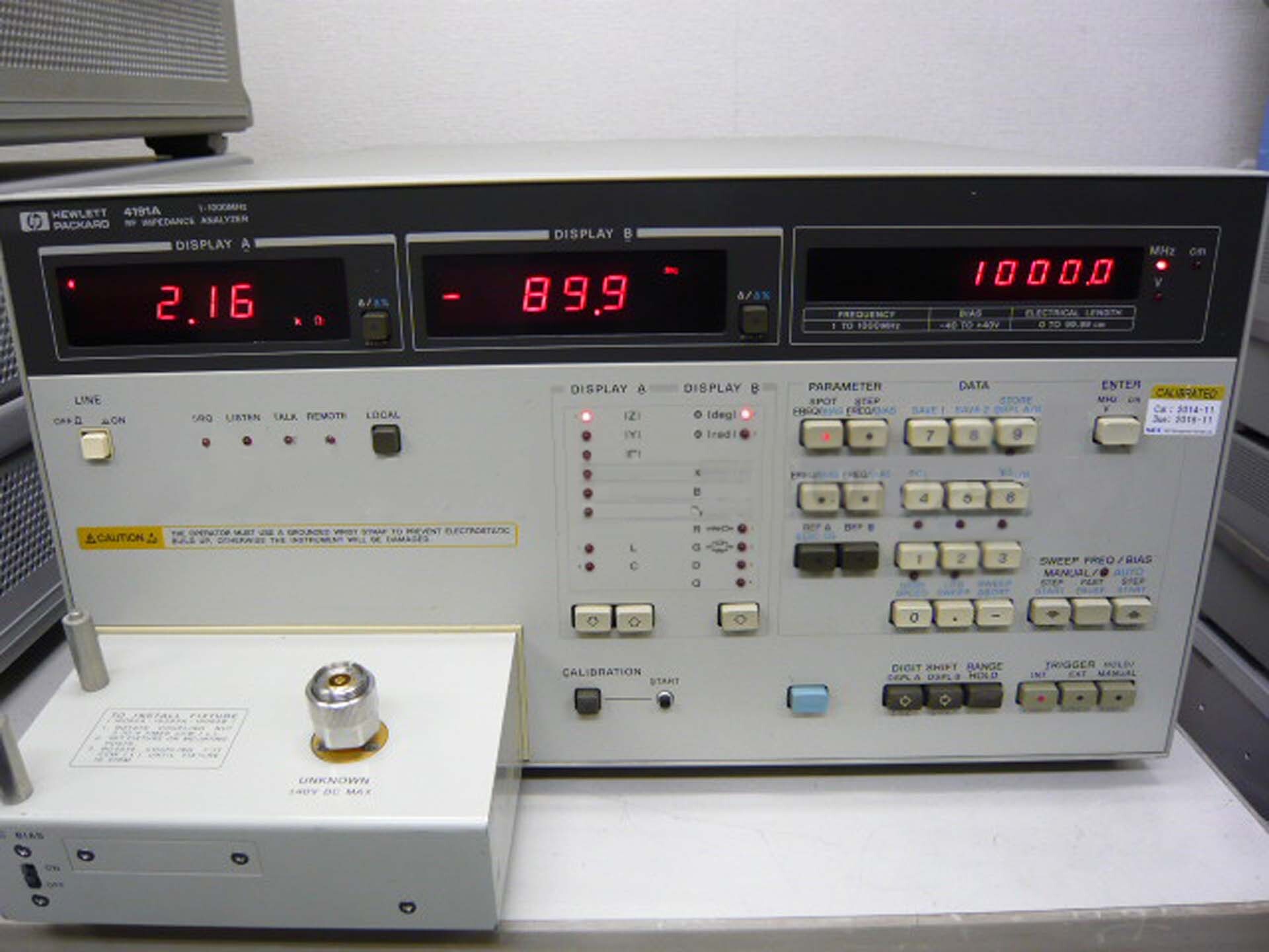 Photo Used AGILENT / HP / HEWLETT-PACKARD / KEYSIGHT 4191A For Sale