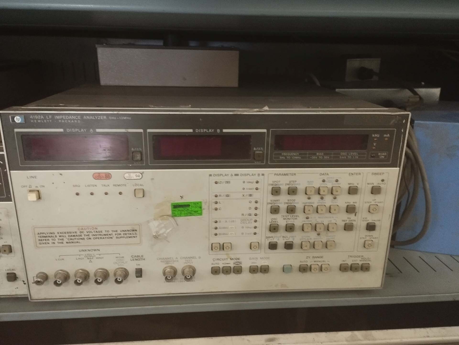 사진 사용됨 AGILENT / HP / HEWLETT-PACKARD / KEYSIGHT 4192A 판매용