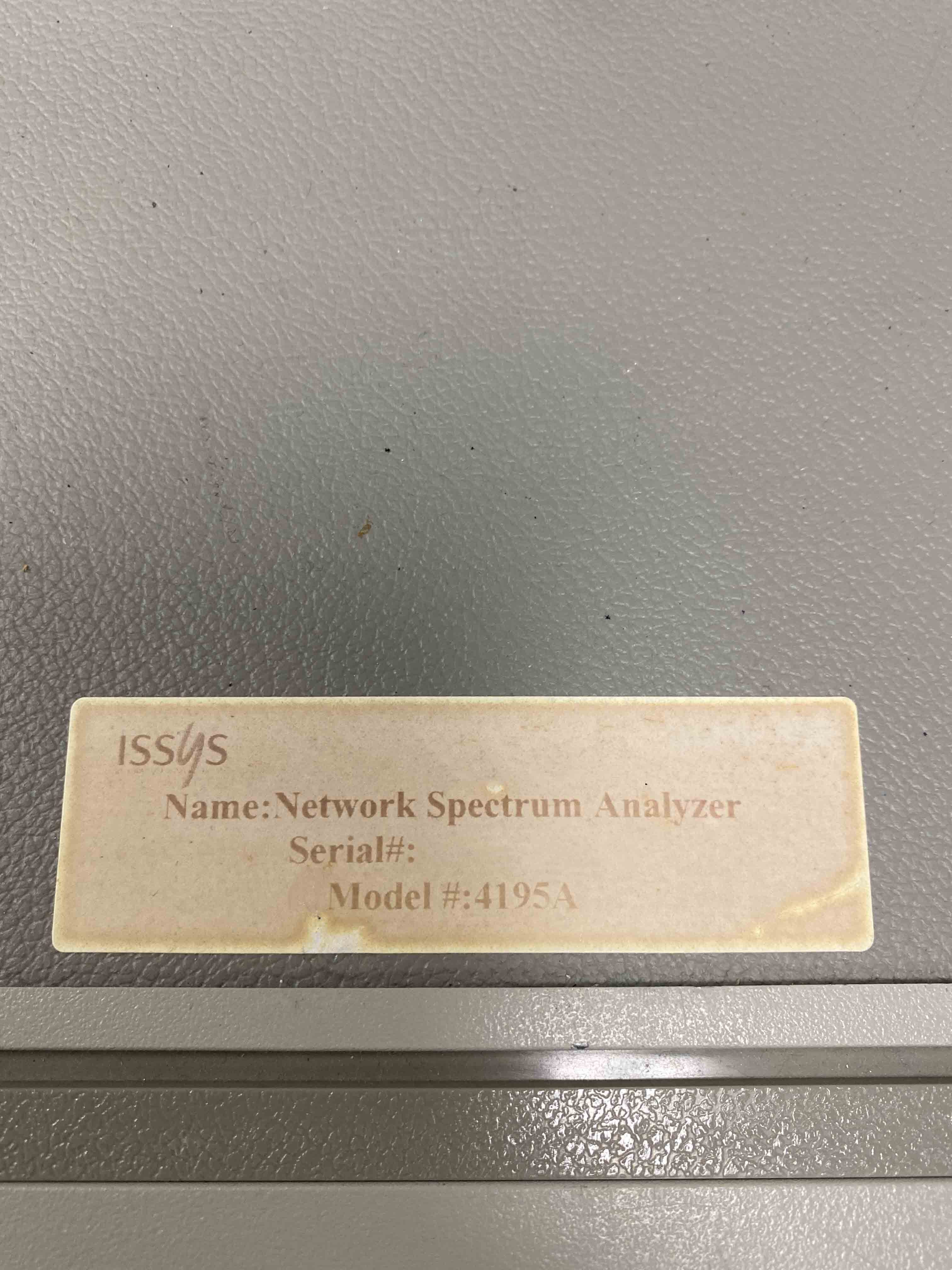 Photo Used AGILENT / HP / HEWLETT-PACKARD / KEYSIGHT 4195A For Sale