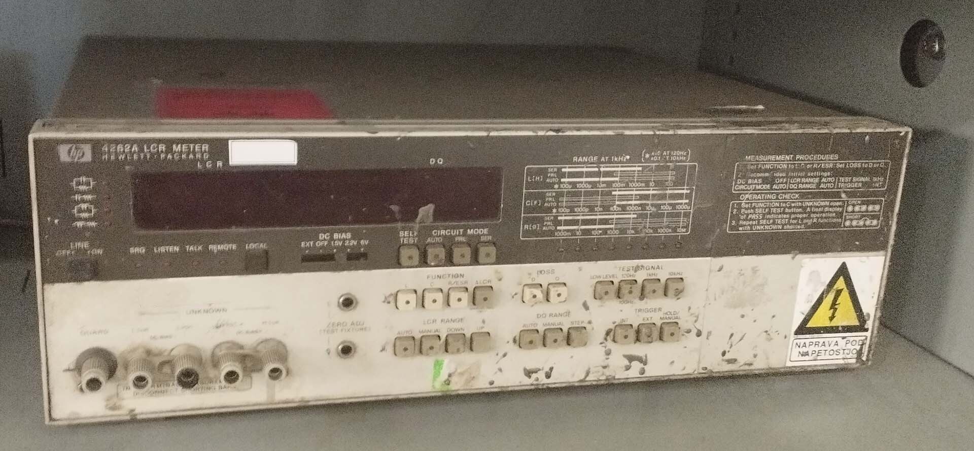 图为 已使用的 AGILENT / HP / HEWLETT-PACKARD / KEYSIGHT 4262A 待售