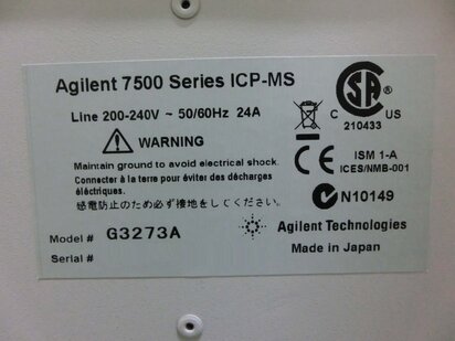 AGILENT / HP / HEWLETT-PACKARD / KEYSIGHT 7500 Series #293654400