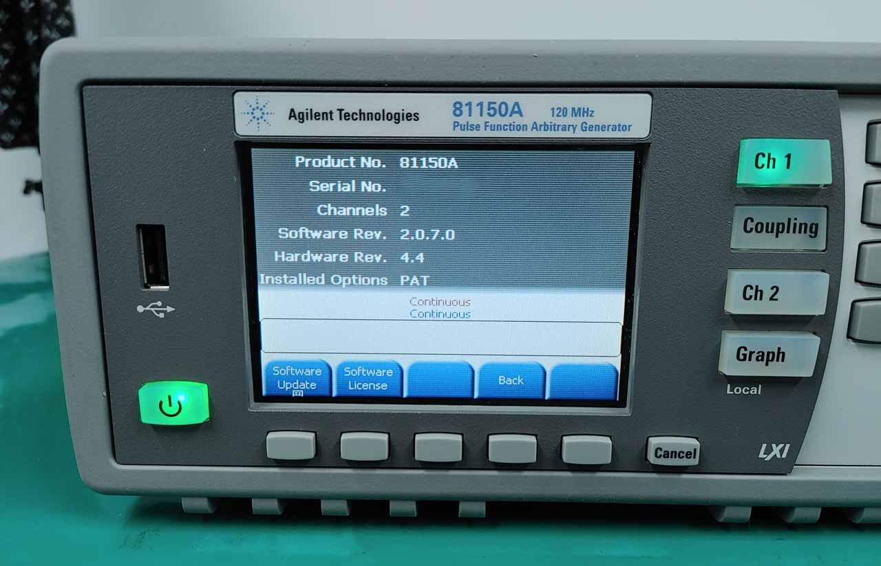 图为 已使用的 AGILENT / HP / HEWLETT-PACKARD / KEYSIGHT 81150A 待售