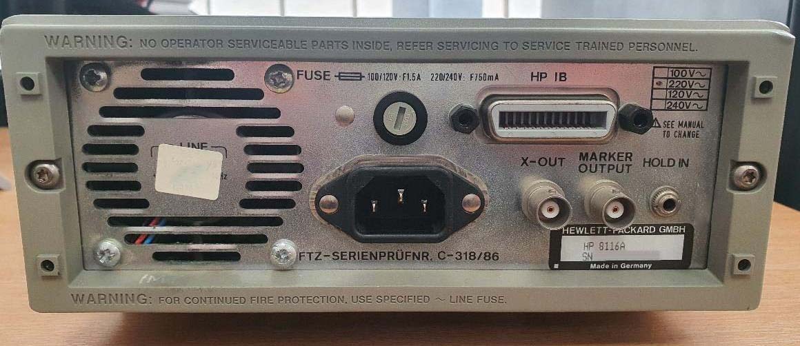 Photo Used AGILENT / HP / HEWLETT-PACKARD / KEYSIGHT 8116A For Sale