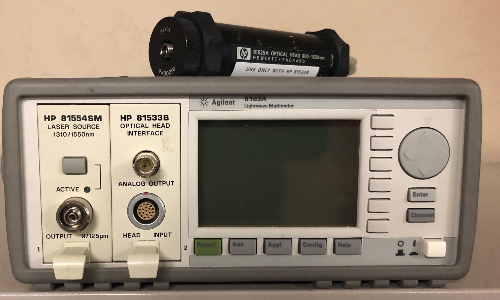 Photo Used AGILENT / HP / HEWLETT-PACKARD / KEYSIGHT 8163A For Sale