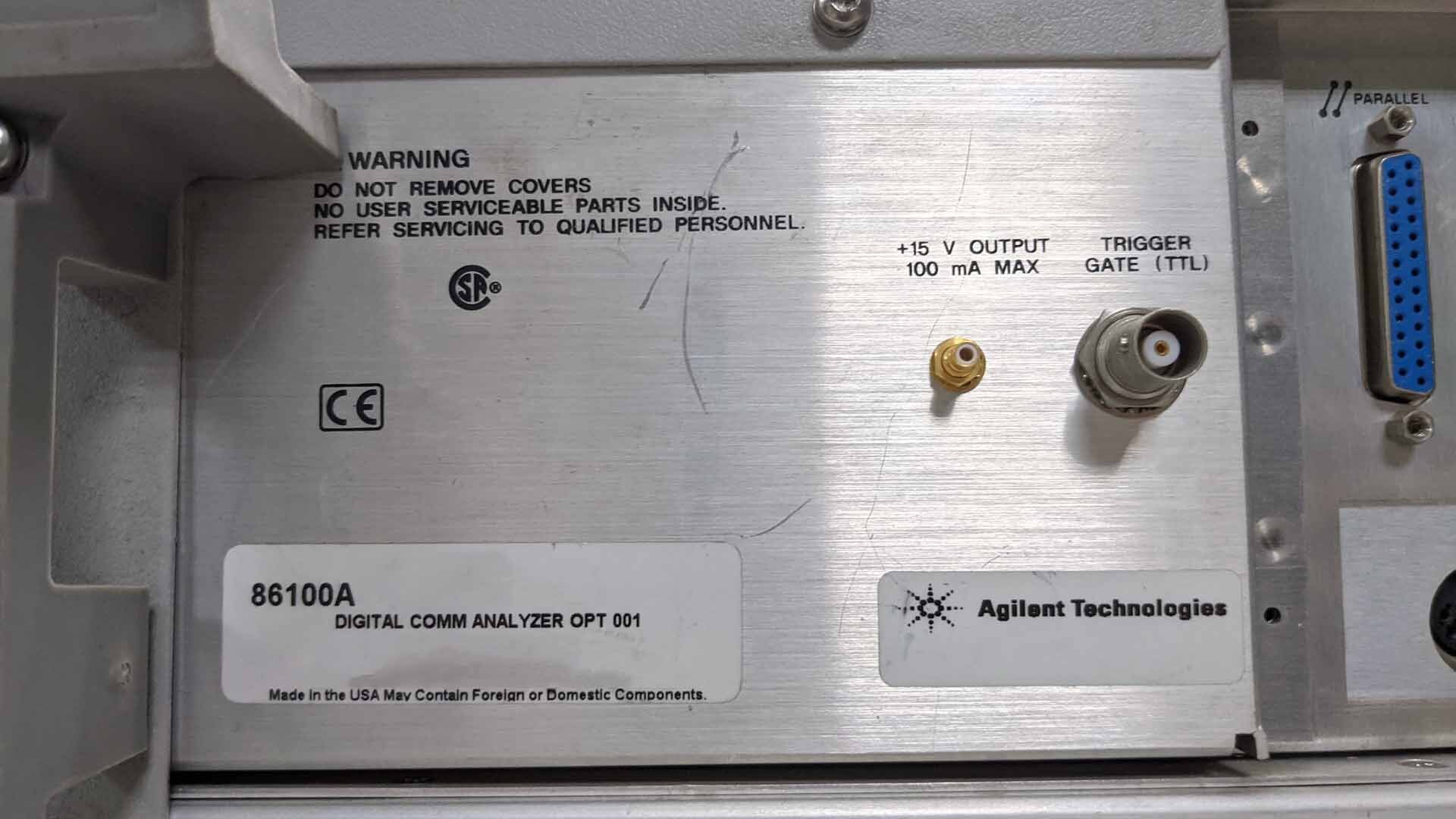 Foto Verwendet AGILENT / HP / HEWLETT-PACKARD / KEYSIGHT 86100A Zum Verkauf