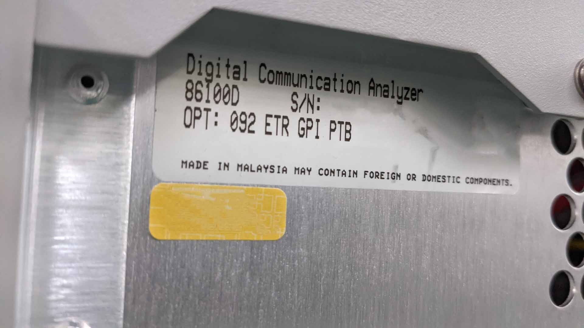 Photo Used AGILENT / HP / HEWLETT-PACKARD / KEYSIGHT 86100D For Sale