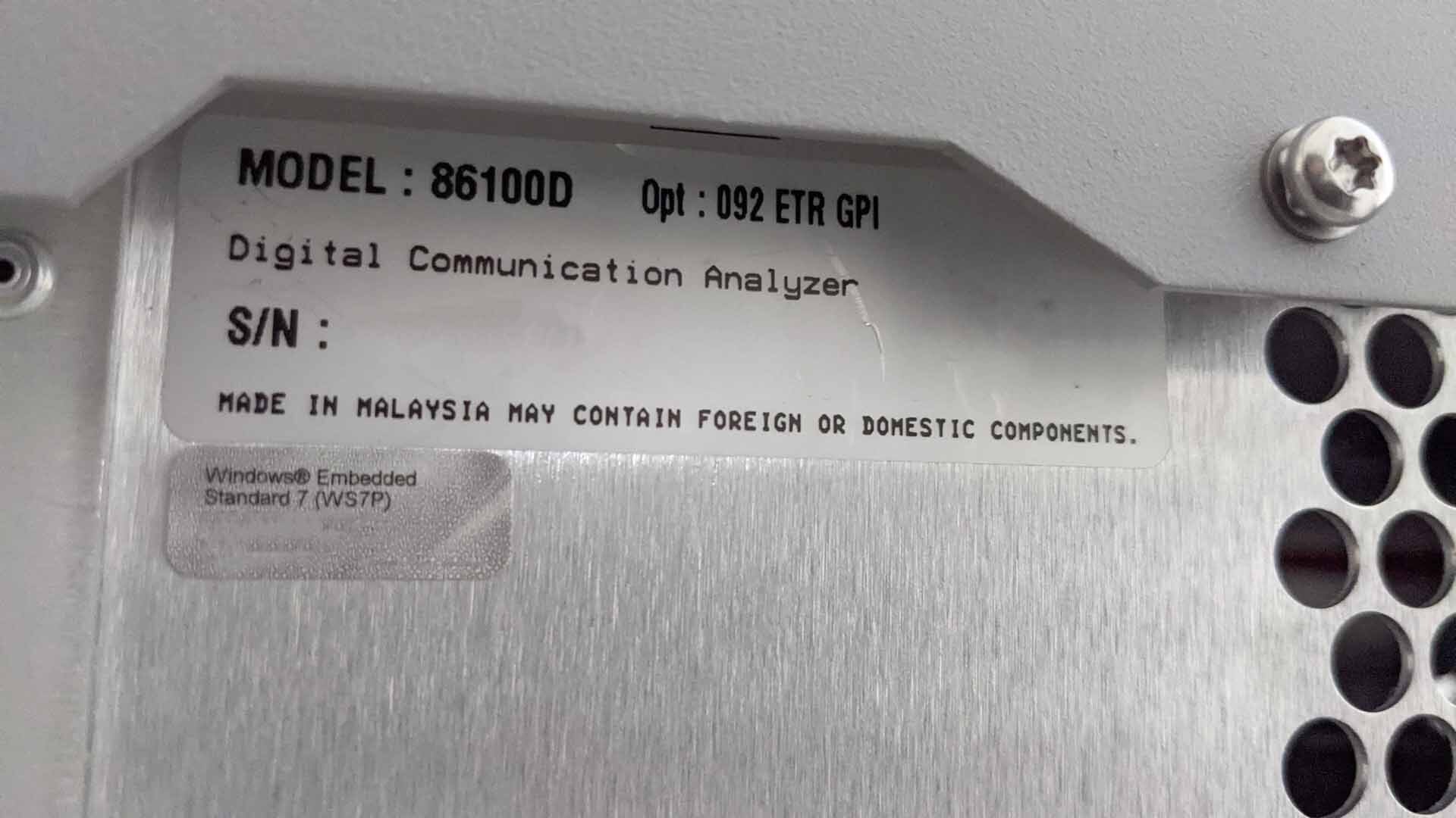 사진 사용됨 AGILENT / HP / HEWLETT-PACKARD / KEYSIGHT 86100D 판매용