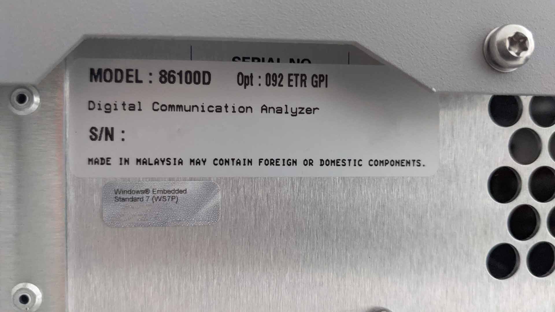 Photo Used AGILENT / HP / HEWLETT-PACKARD / KEYSIGHT 86100D For Sale