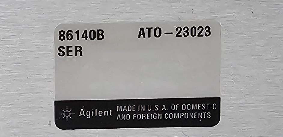 圖為 已使用的 AGILENT / HP / HEWLETT-PACKARD / KEYSIGHT 86140B 待售