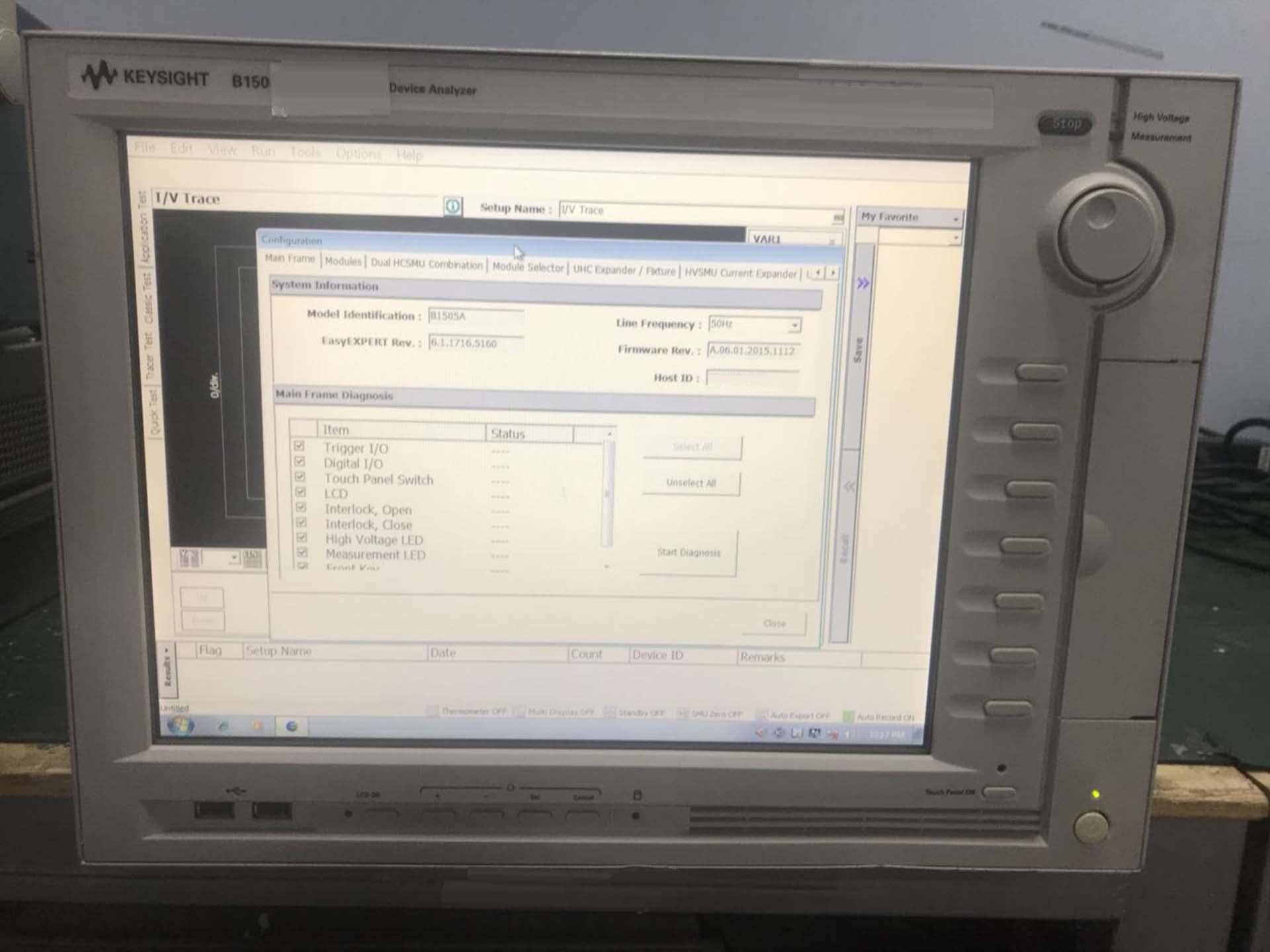 Foto Verwendet AGILENT / HP / HEWLETT-PACKARD / KEYSIGHT B1505A Zum Verkauf