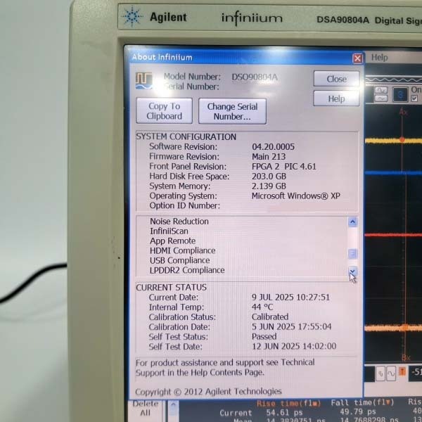 圖為 已使用的 AGILENT / HP / HEWLETT-PACKARD / KEYSIGHT DSA 90804A 待售