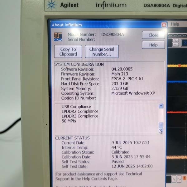 圖為 已使用的 AGILENT / HP / HEWLETT-PACKARD / KEYSIGHT DSA 90804A 待售