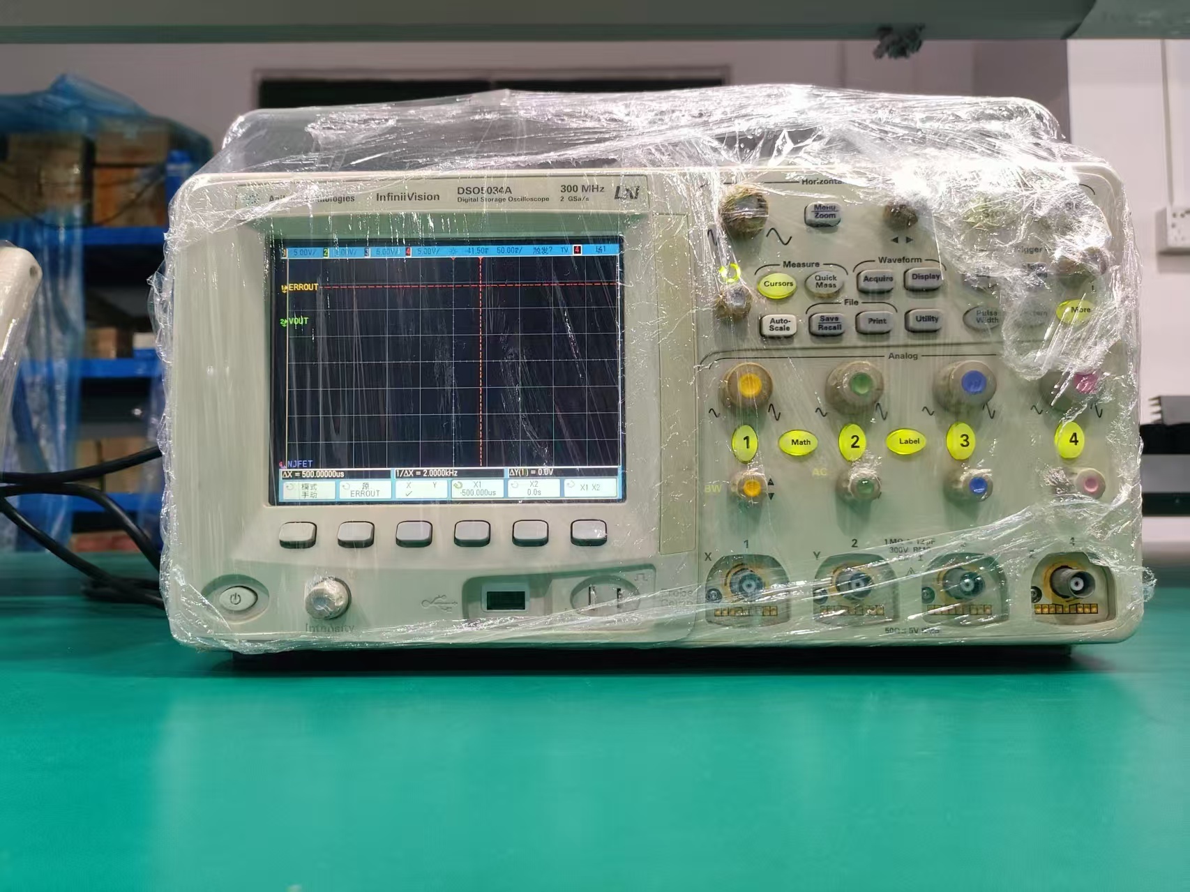 图为 已使用的 AGILENT / HP / HEWLETT-PACKARD / KEYSIGHT DSO5034A 待售