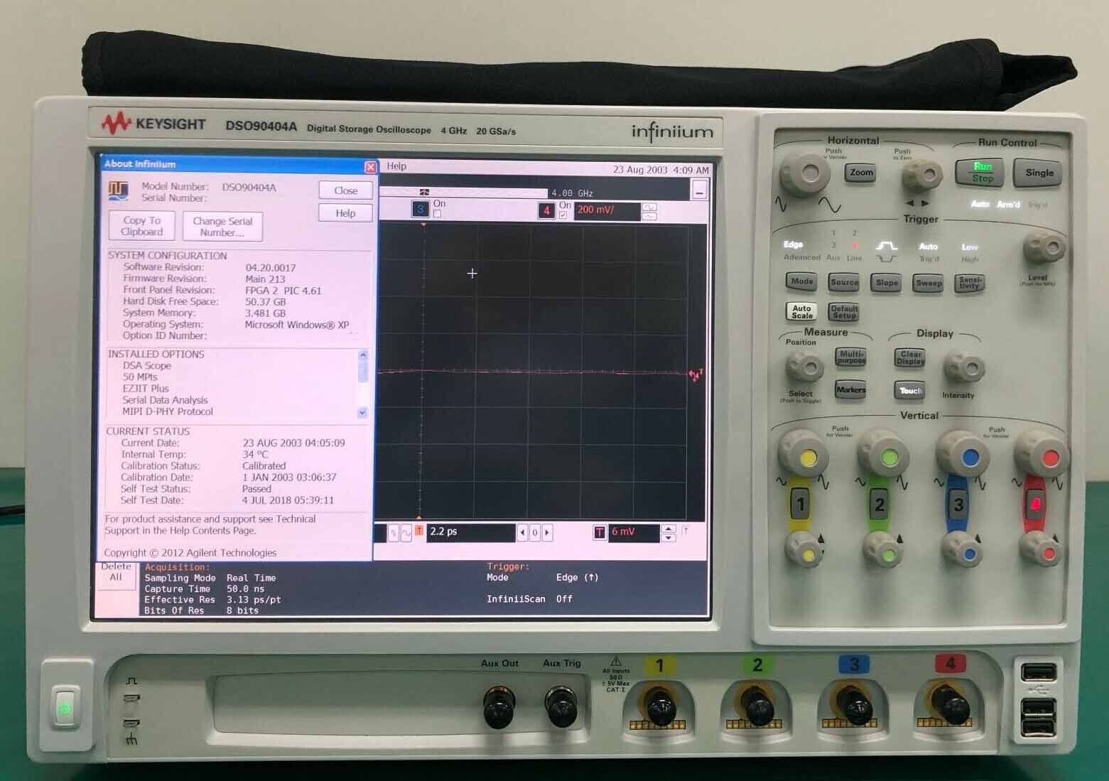 Photo Utilisé AGILENT / HP / HEWLETT-PACKARD / KEYSIGHT DSO90404A À vendre