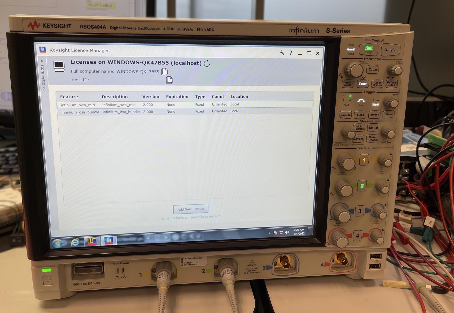 Photo Utilisé AGILENT / HP / HEWLETT-PACKARD / KEYSIGHT DSOS404A Infiniium À vendre