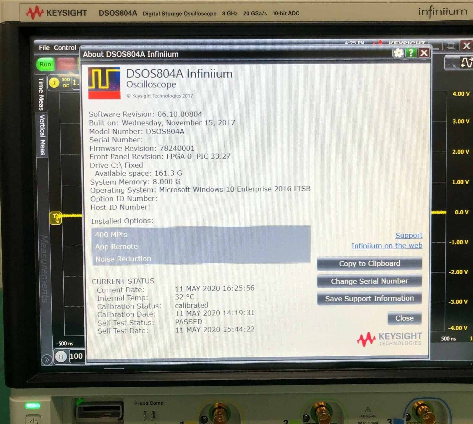 Photo Used AGILENT / HP / HEWLETT-PACKARD / KEYSIGHT DSOS804A For Sale