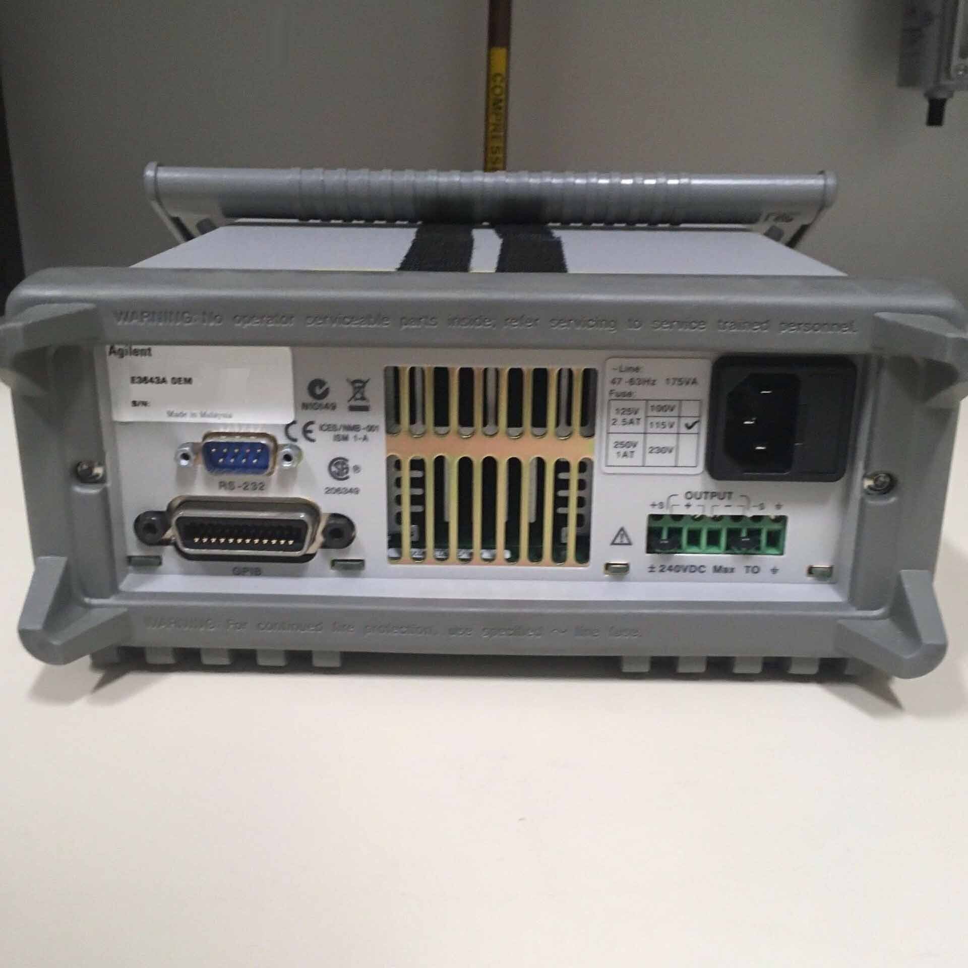 Photo Used AGILENT / HP / HEWLETT-PACKARD / KEYSIGHT E3643A For Sale