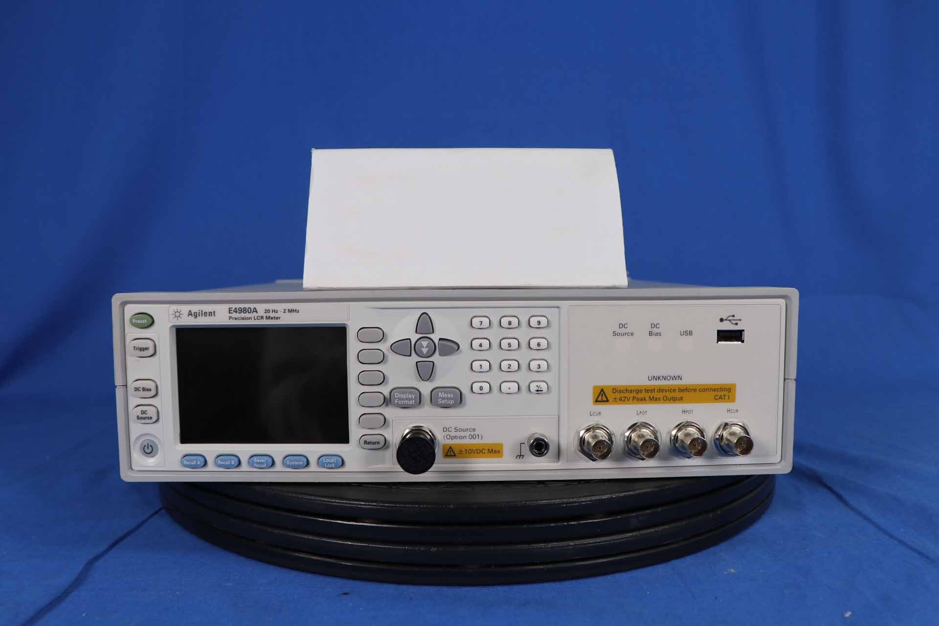 图为 已使用的 AGILENT / HP / HEWLETT-PACKARD / KEYSIGHT E4980A 待售