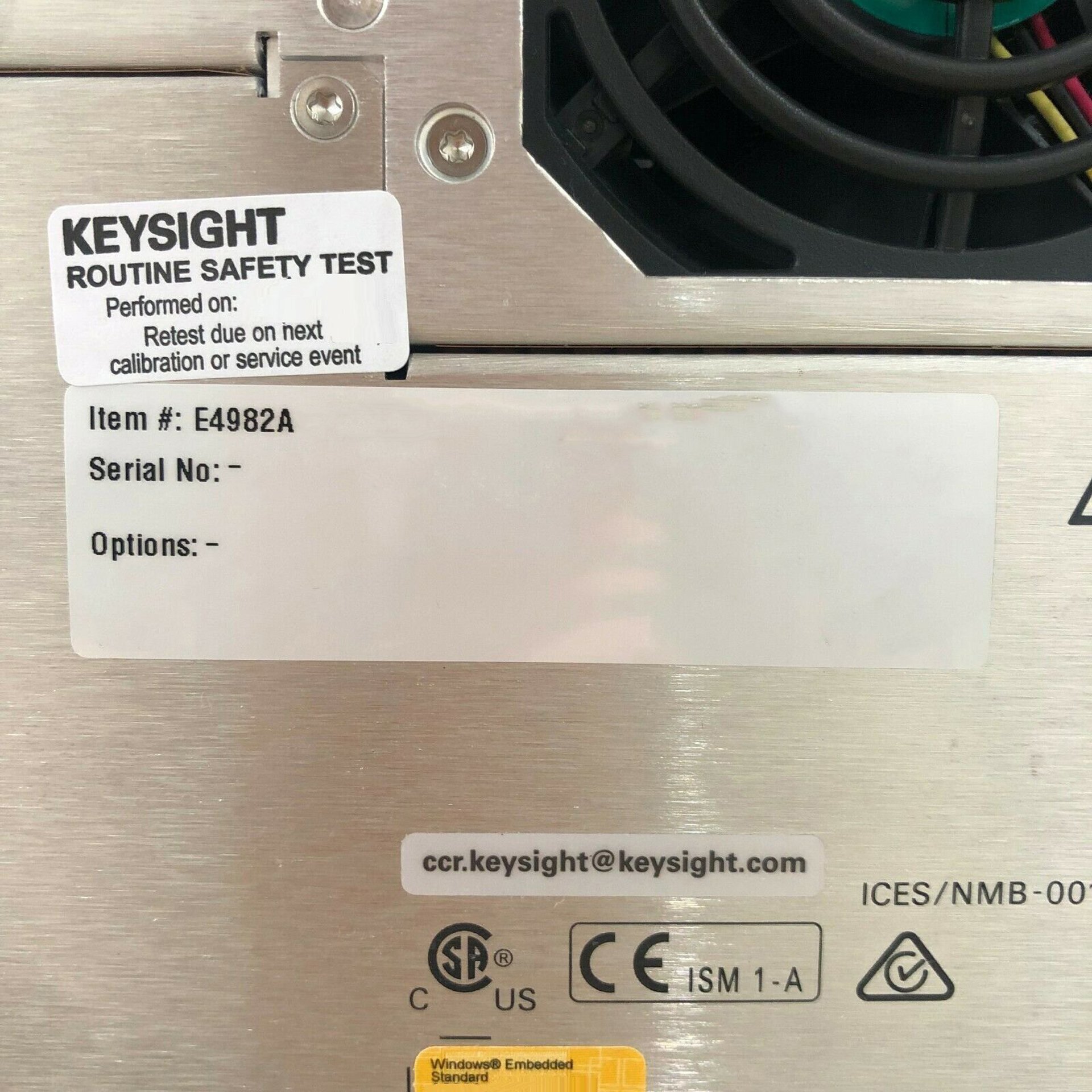 图为 已使用的 AGILENT / HP / HEWLETT-PACKARD / KEYSIGHT E4982A 待售