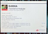 Foto Verwendet AGILENT / HP / HEWLETT-PACKARD / KEYSIGHT E4990A Zum Verkauf