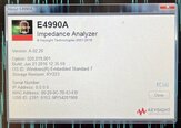 Foto Verwendet AGILENT / HP / HEWLETT-PACKARD / KEYSIGHT E4990A Zum Verkauf