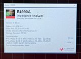 Foto Verwendet AGILENT / HP / HEWLETT-PACKARD / KEYSIGHT E4990A Zum Verkauf