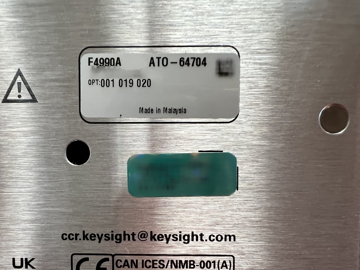 Foto Verwendet AGILENT / HP / HEWLETT-PACKARD / KEYSIGHT E4990A Zum Verkauf
