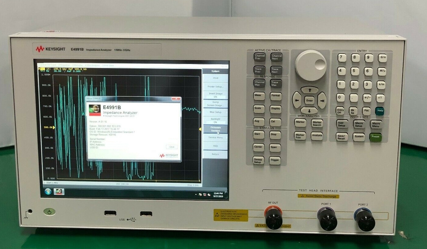 图为 已使用的 AGILENT / HP / HEWLETT-PACKARD / KEYSIGHT E4991B 待售