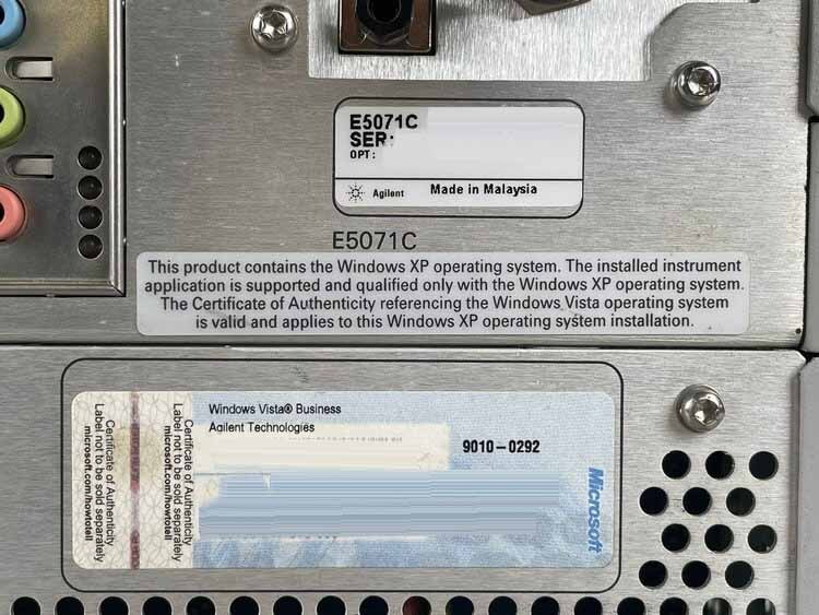 Photo Used AGILENT / HP / HEWLETT-PACKARD / KEYSIGHT E5071C For Sale