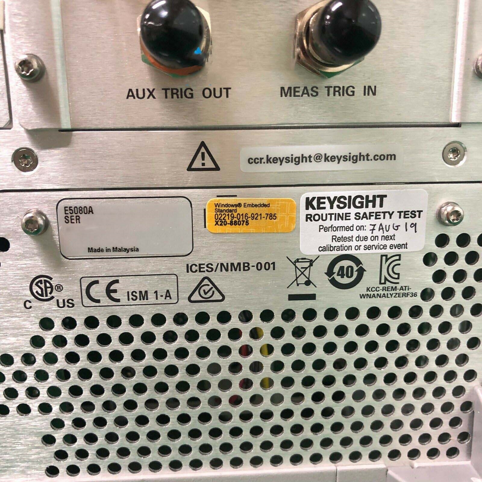 图为 已使用的 AGILENT / HP / HEWLETT-PACKARD / KEYSIGHT E5080A 待售