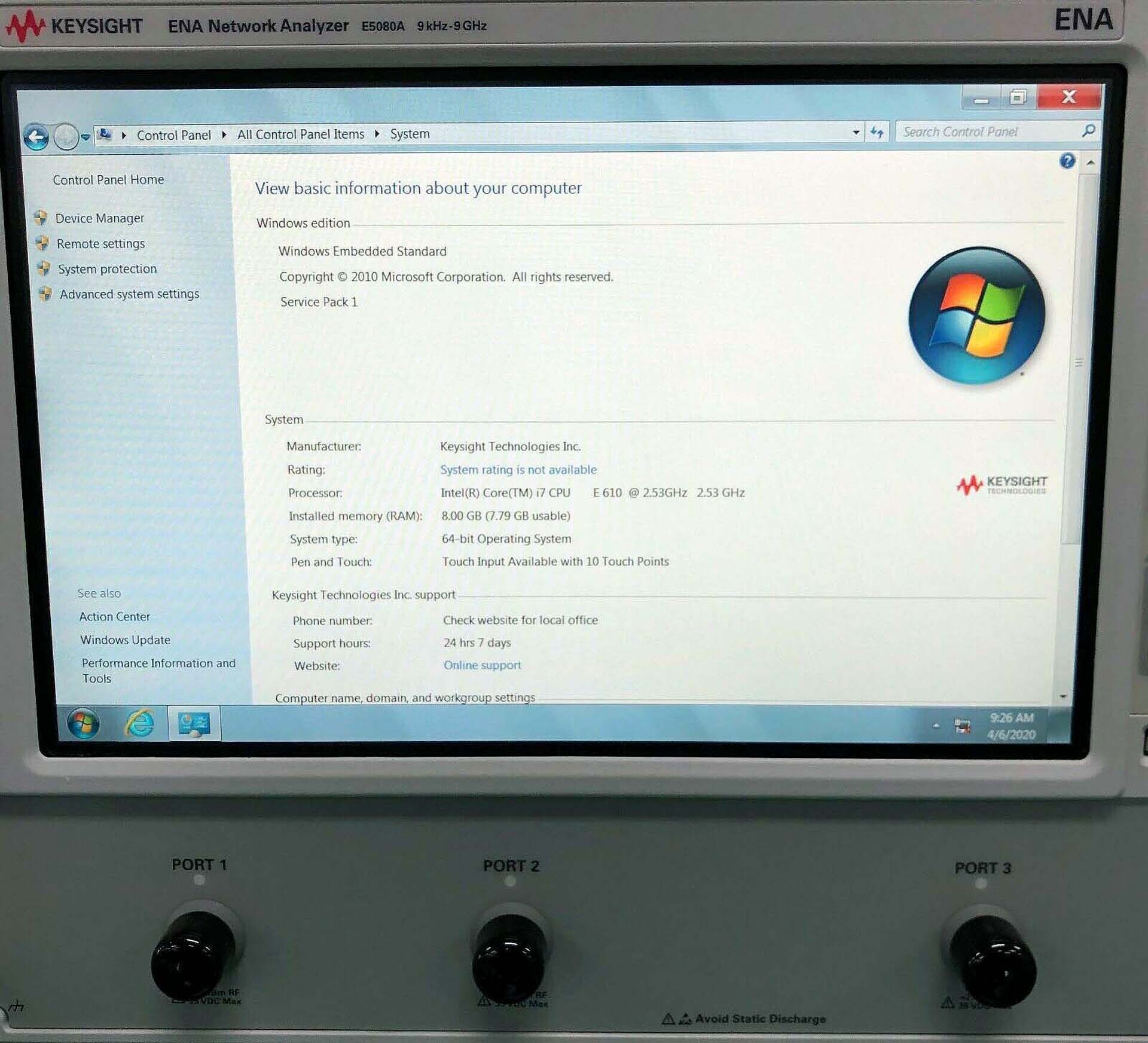 图为 已使用的 AGILENT / HP / HEWLETT-PACKARD / KEYSIGHT E5080A 待售