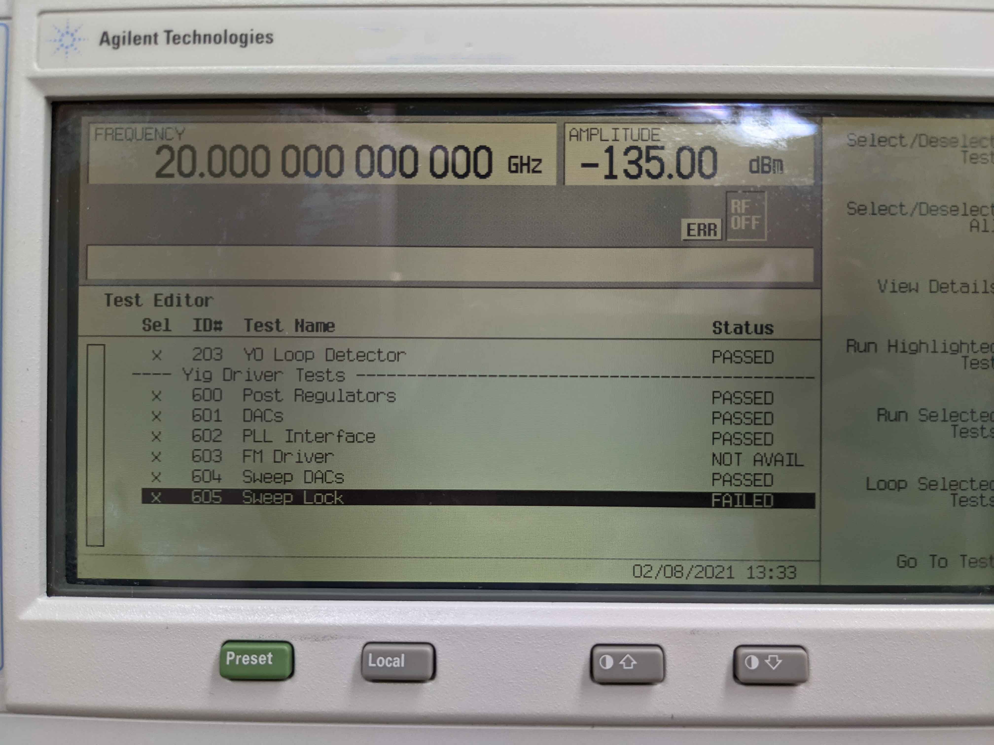 圖為 已使用的 AGILENT / HP / HEWLETT-PACKARD / KEYSIGHT E8257D 待售