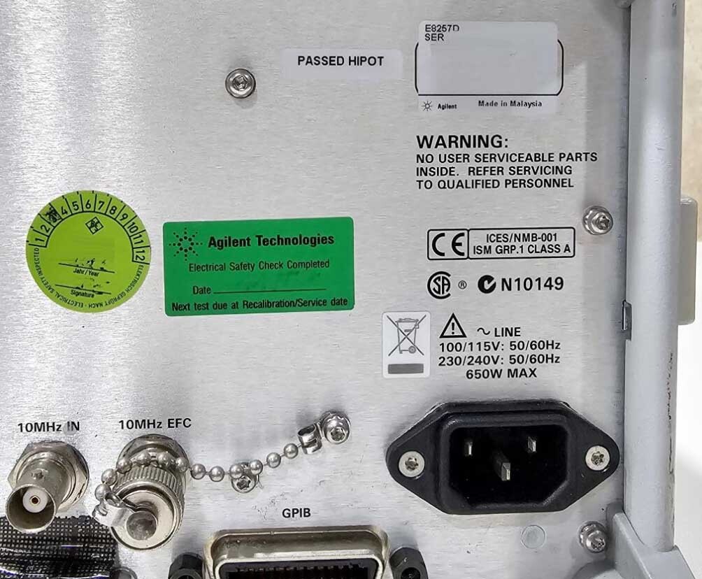 图为 已使用的 AGILENT / HP / HEWLETT-PACKARD / KEYSIGHT E8257D 待售