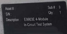 圖為 已使用的 AGILENT / HP / HEWLETT-PACKARD / KEYSIGHT Medalist i3070 Series 5 待售