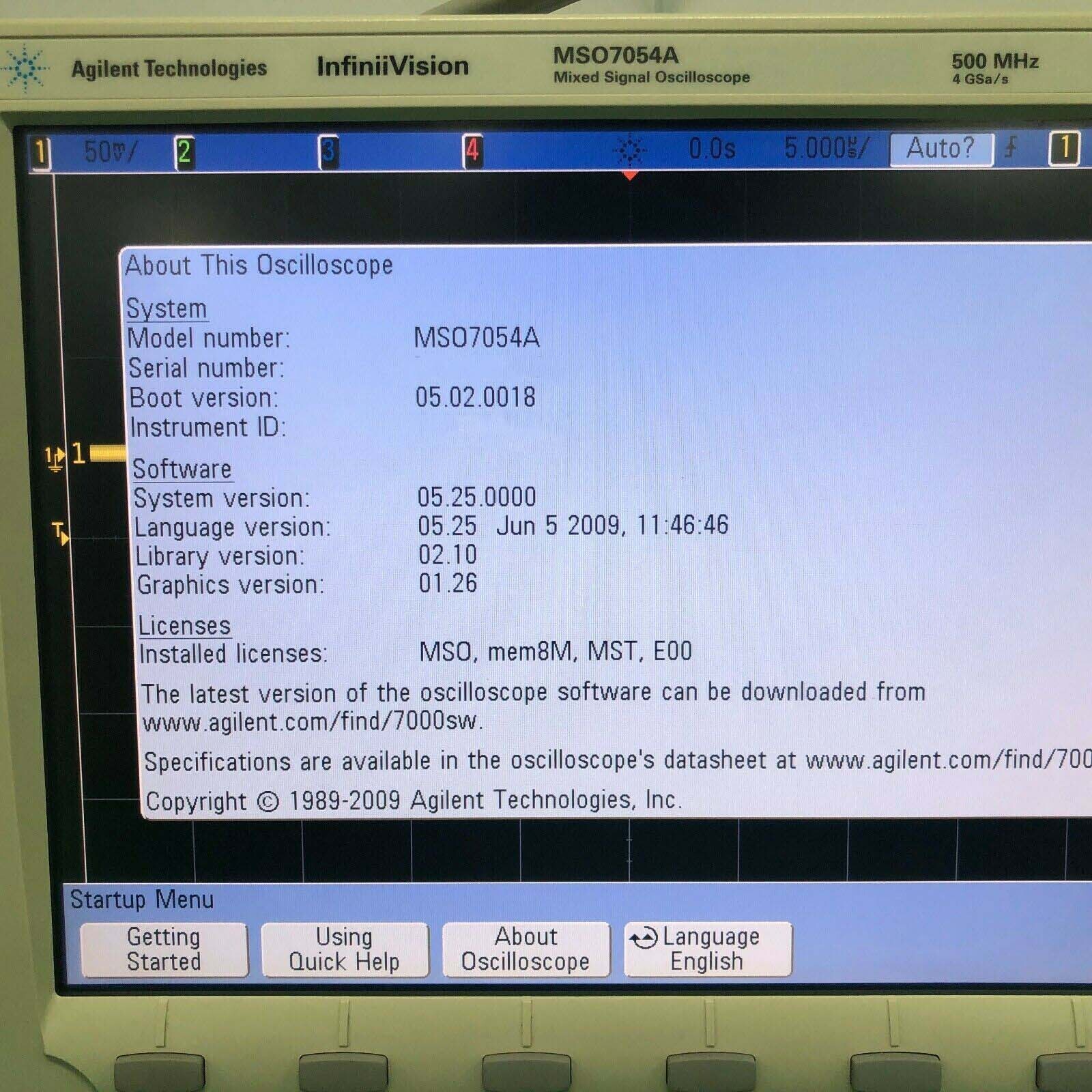 フォト（写真） 使用される AGILENT / HP / HEWLETT-PACKARD / KEYSIGHT MSO7054A 販売のために