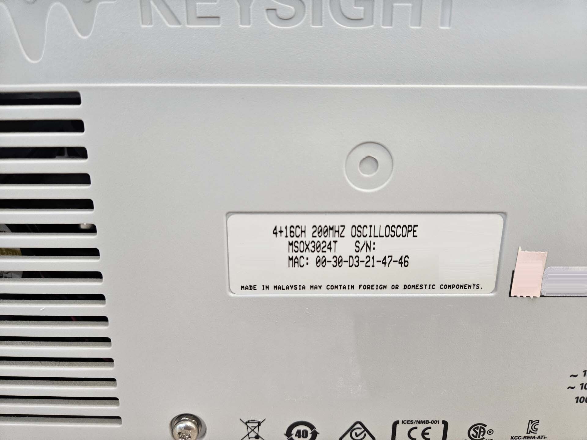 Foto Verwendet AGILENT / HP / HEWLETT-PACKARD / KEYSIGHT MSOX3024T Zum Verkauf