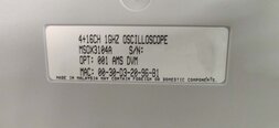 Foto Verwendet AGILENT / HP / HEWLETT-PACKARD / KEYSIGHT MSOX3104A Zum Verkauf
