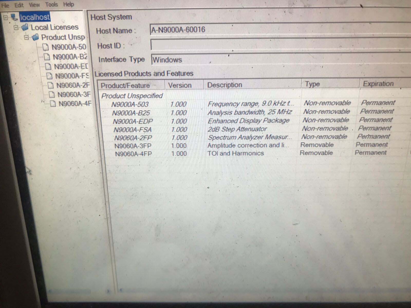 图为 已使用的 AGILENT / HP / HEWLETT-PACKARD / KEYSIGHT N9000A 待售