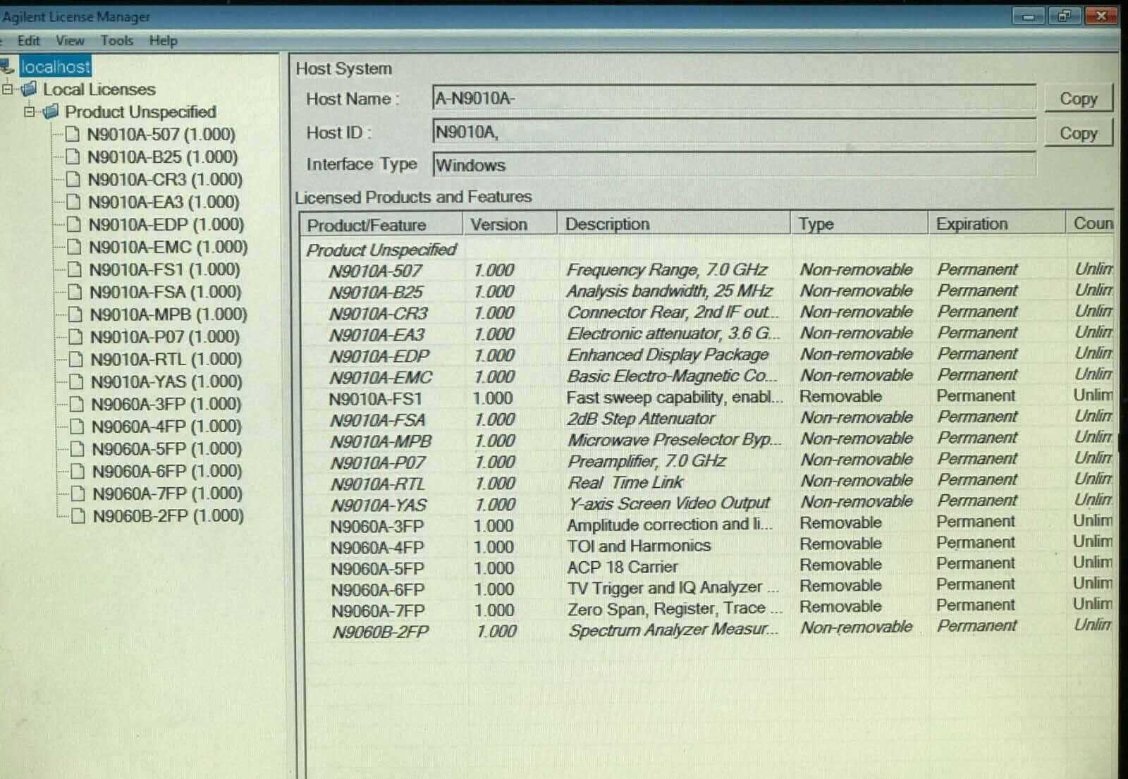 圖為 已使用的 AGILENT / HP / HEWLETT-PACKARD / KEYSIGHT N9010A 待售