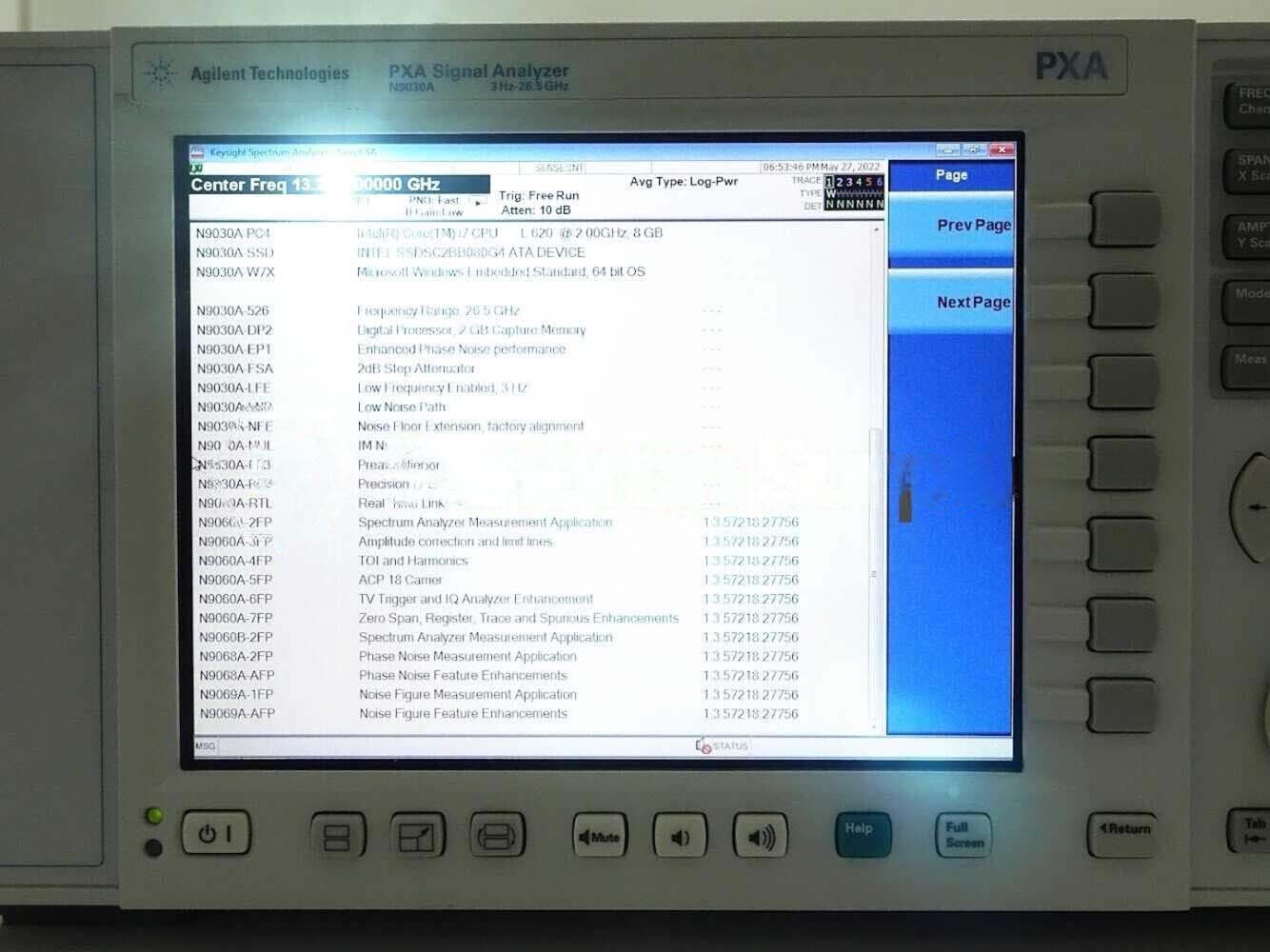 Photo Used AGILENT / HP / HEWLETT-PACKARD / KEYSIGHT N9030A For Sale