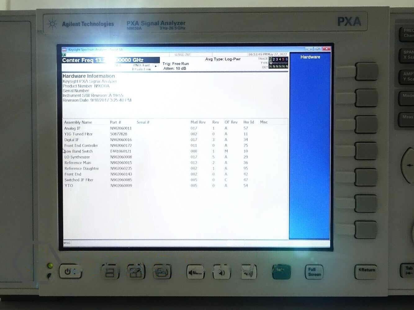 Photo Used AGILENT / HP / HEWLETT-PACKARD / KEYSIGHT N9030A For Sale