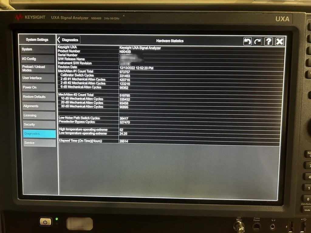 Photo Used AGILENT / HP / HEWLETT-PACKARD / KEYSIGHT N9040B For Sale