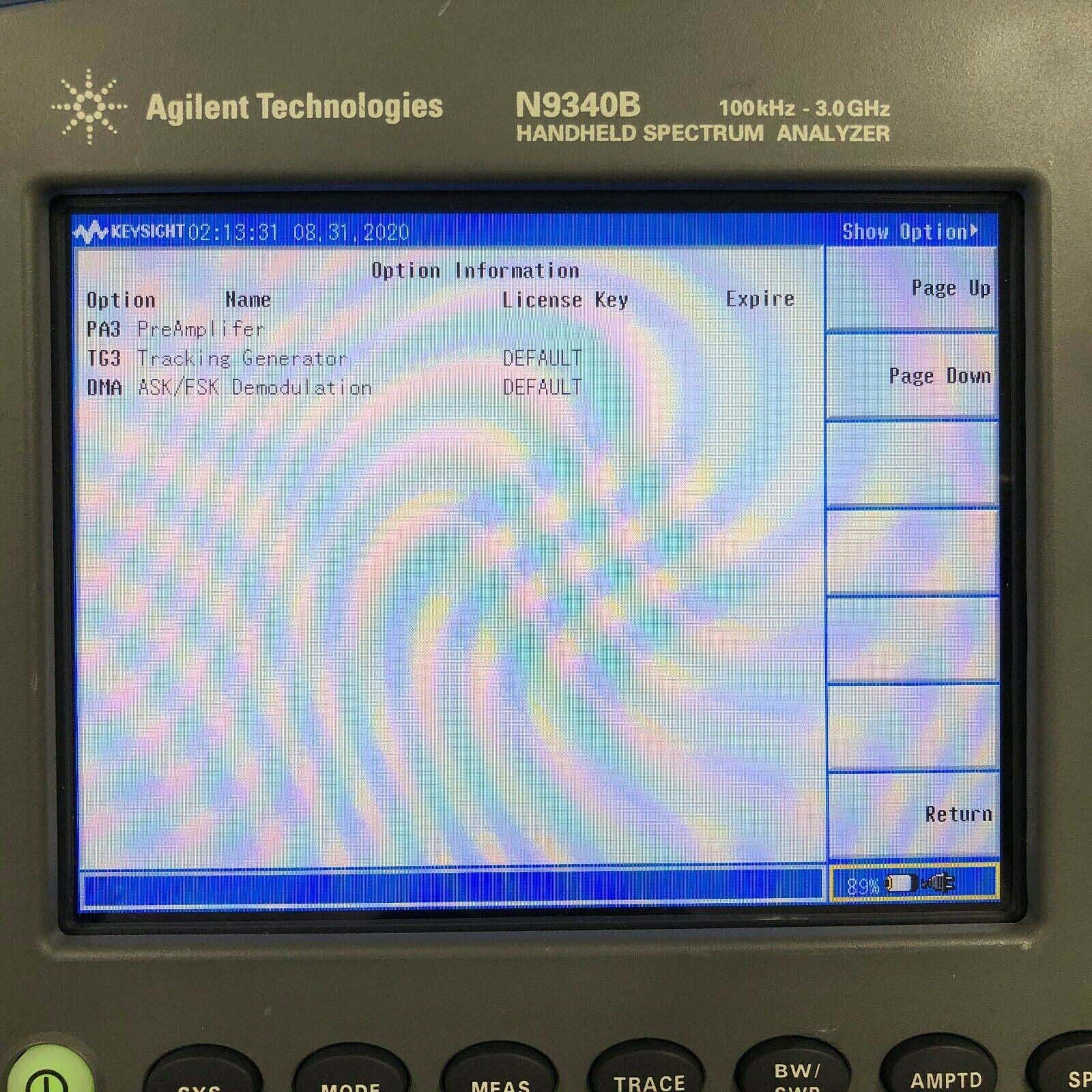 Foto Verwendet AGILENT / HP / HEWLETT-PACKARD / KEYSIGHT N9340B Zum Verkauf