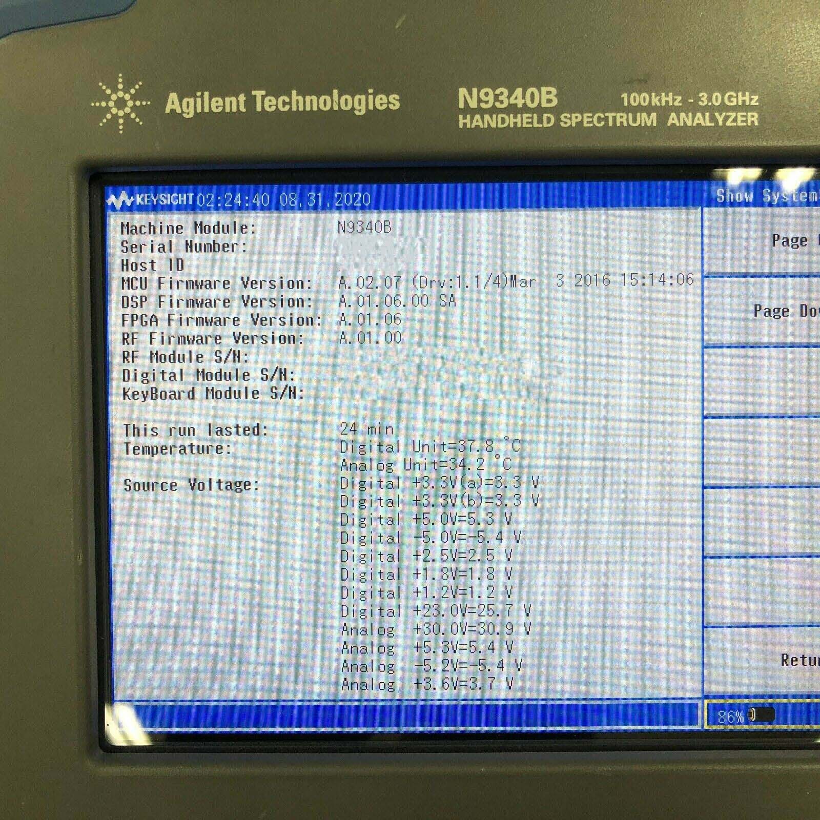 Foto Verwendet AGILENT / HP / HEWLETT-PACKARD / KEYSIGHT N9340B Zum Verkauf