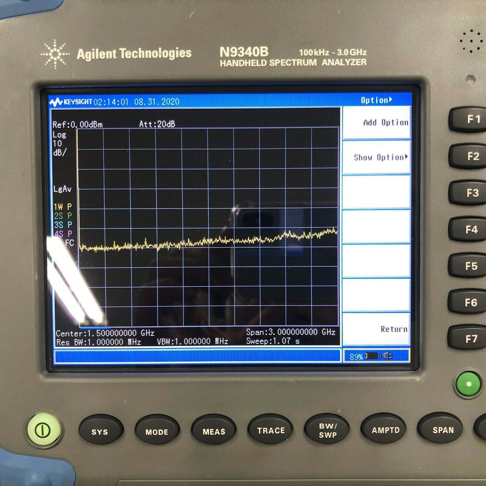 Foto Verwendet AGILENT / HP / HEWLETT-PACKARD / KEYSIGHT N9340B Zum Verkauf