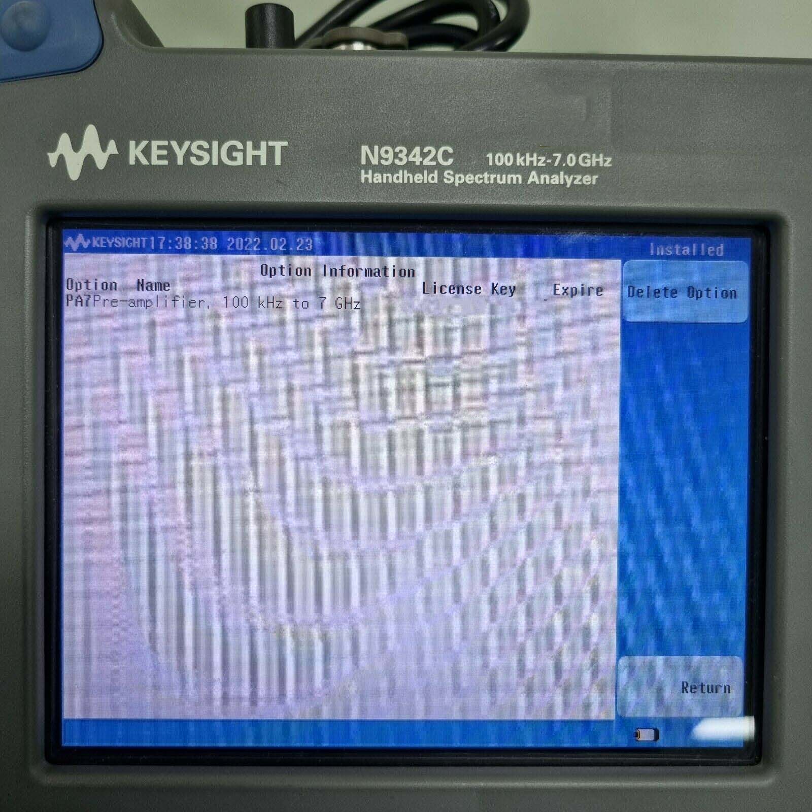 Photo Used AGILENT / HP / HEWLETT-PACKARD / KEYSIGHT N9342C For Sale