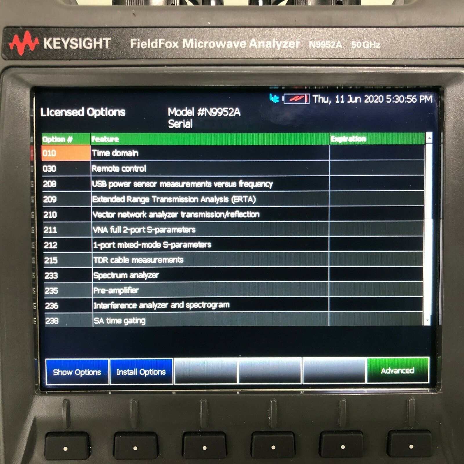 Photo Utilisé AGILENT / HP / HEWLETT-PACKARD / KEYSIGHT N9952A À vendre