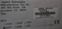 AGILENT E9901D ATO-66107